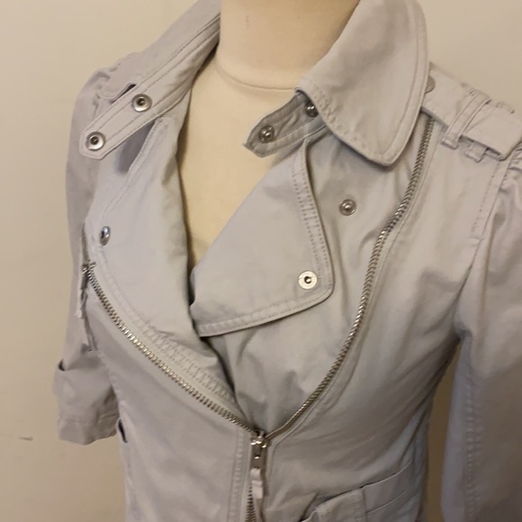 Juicy Couture Light Gray Utility Jacket, Small - Picture 2 of 13